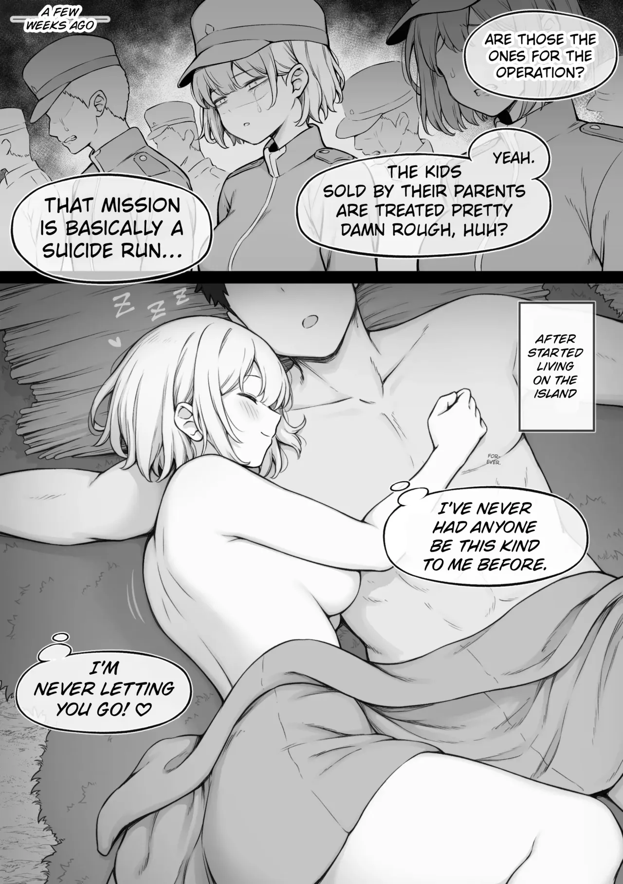 Ikoku no Onna Heishi to Mujintou Seikatsu - Living on a deserted island with a foreign female soldier page 19