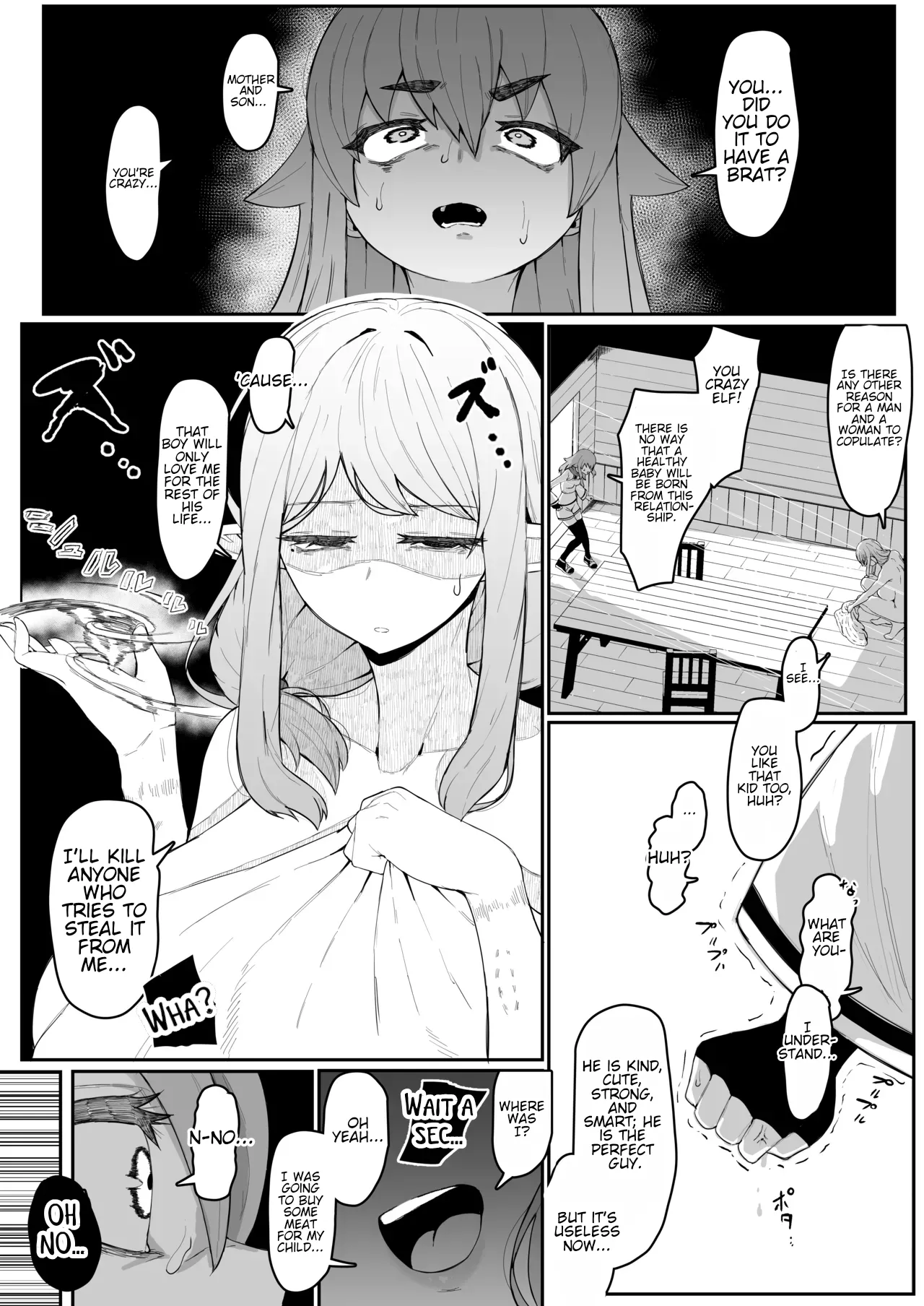 Impregnating my elf mother. page 99