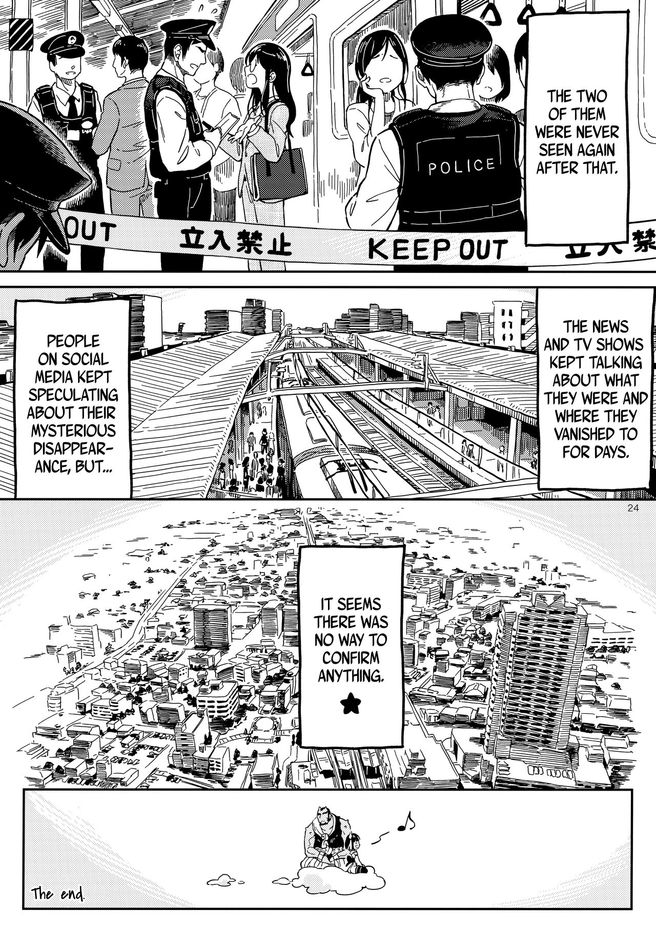 In the train page 23