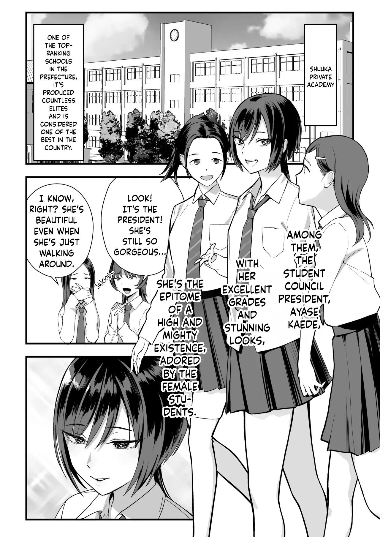 InCha na Ore dake ga Shitteiru Seitokaichou no Uragawa. ~Kakure Kyonyuu no Senpai ga Kairaku ni Kuppuku Shite Ochiru made~ page 4