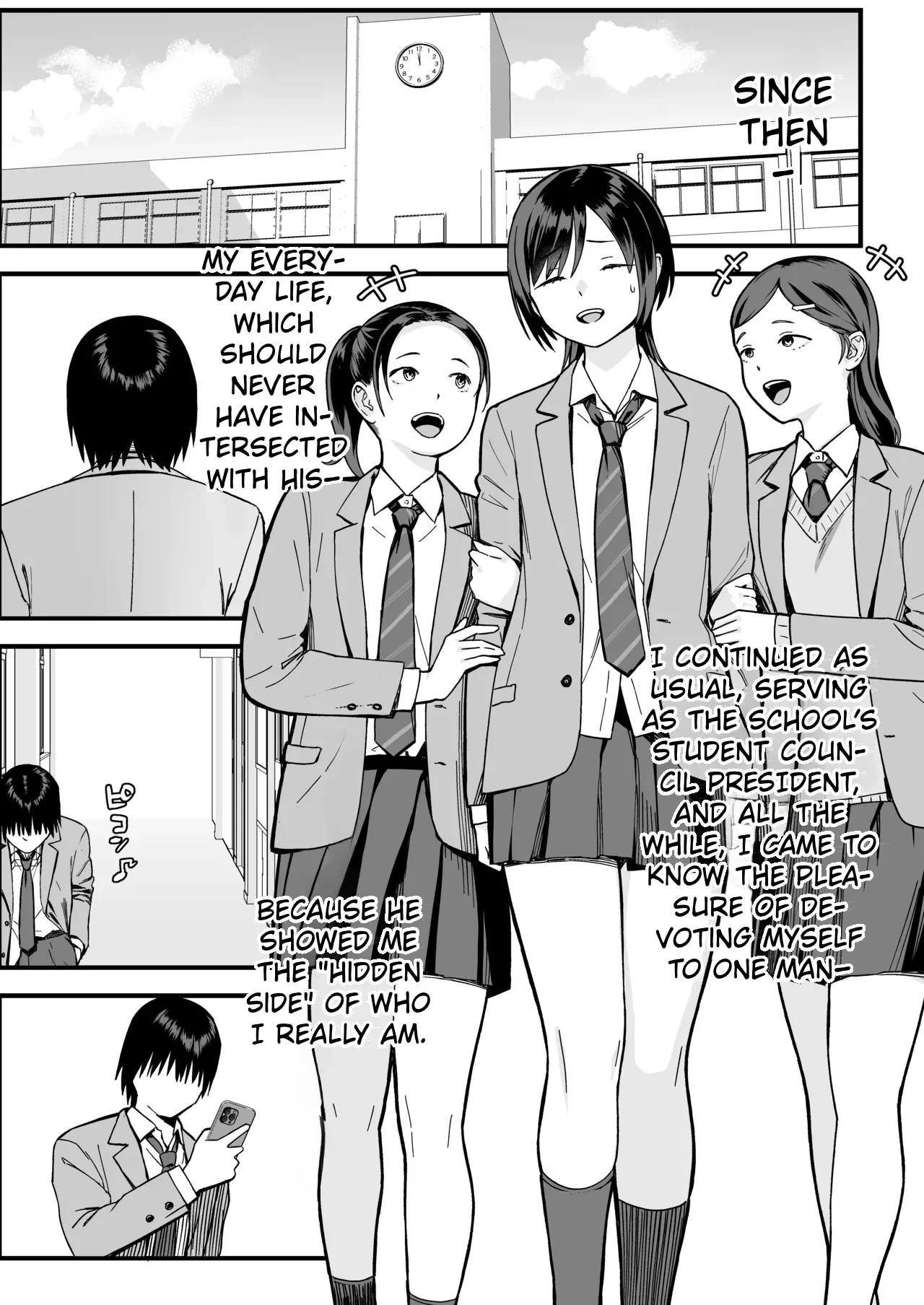InCha na Ore dake ga Shitteiru Seitokaichou no Uragawa. ~Kakure Kyonyuu no Senpai ga Kairaku ni Kuppuku Shite Ochiru made~ page 86