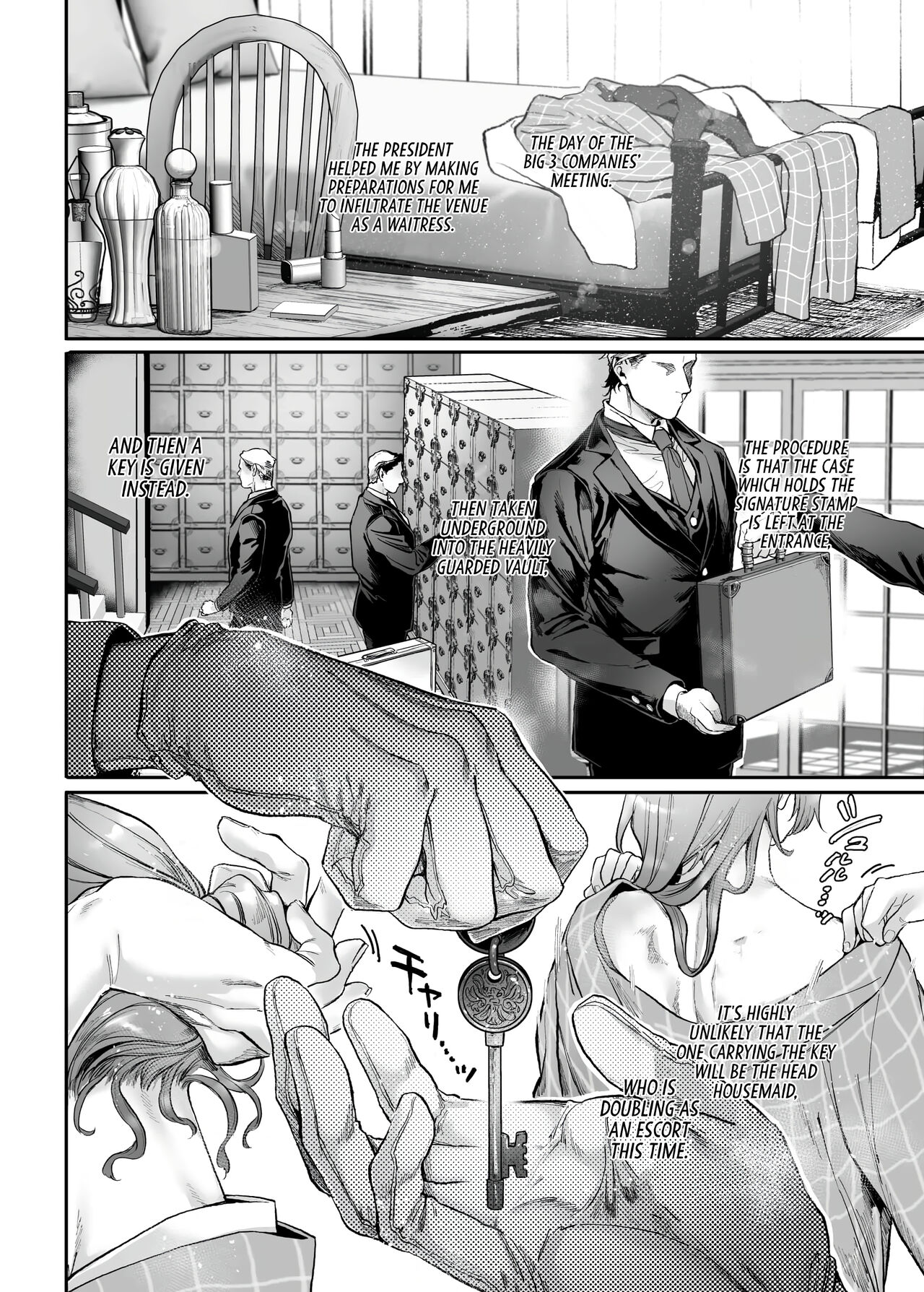 Infiltrate! Debt Repayment RTA of a Spy on the Brink ~The Crossdressing Maid and the Oni Boss~ page 45