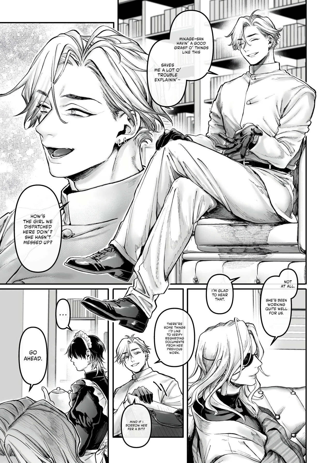 Infiltrate! Debt Repayment RTA of a Spy on the Brink ~The Crossdressing Maid and the Oni Boss~ page 28