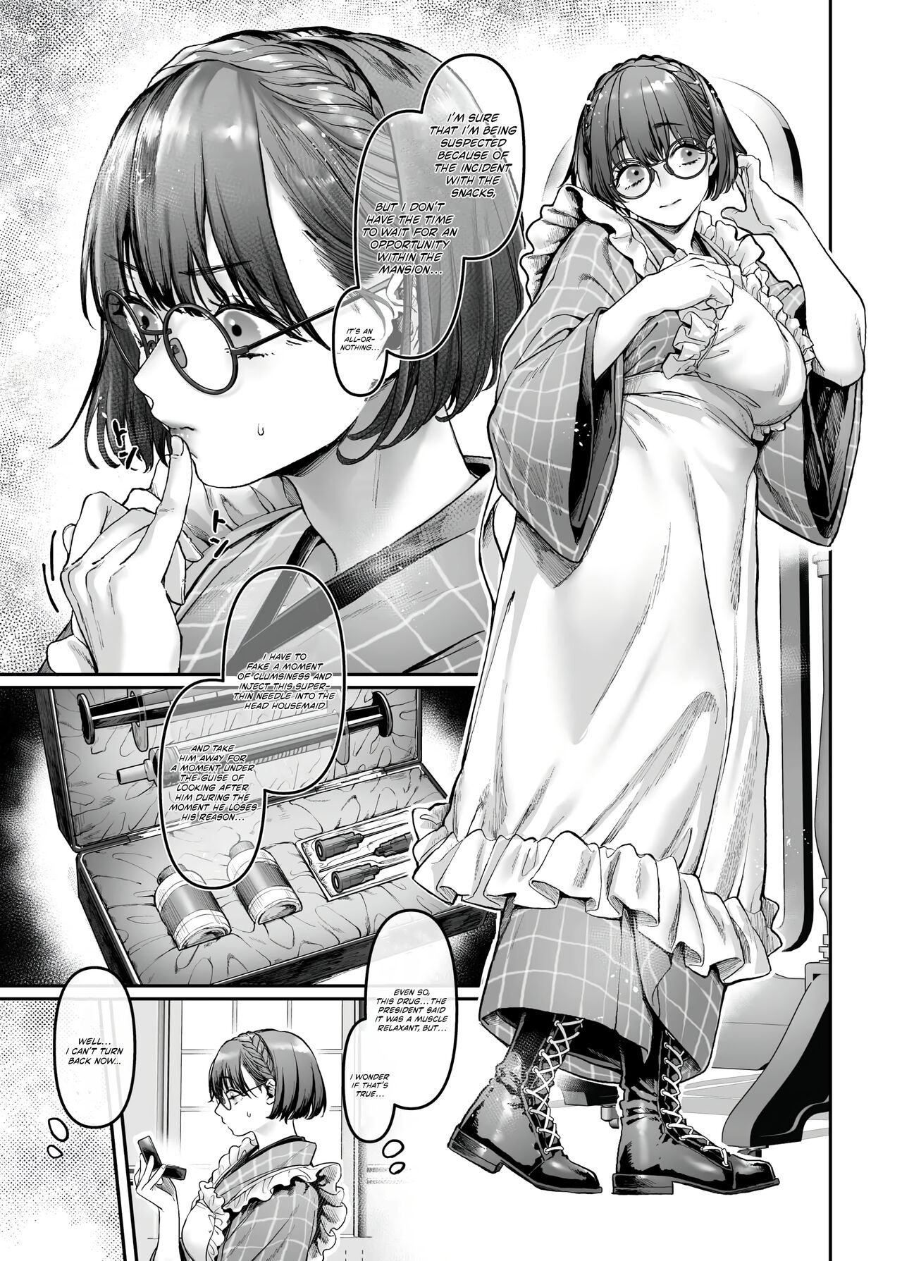 Infiltrate! Debt Repayment RTA of a Spy on the Brink ~The Crossdressing Maid and the Oni Boss~ page 46