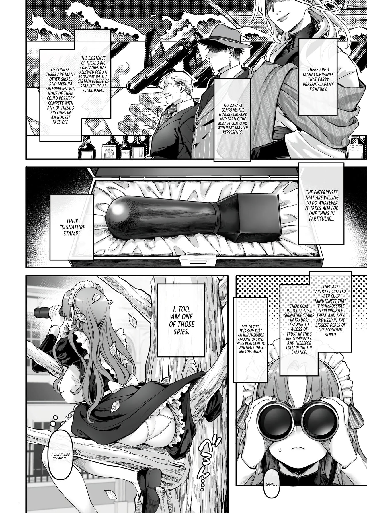 Infiltrate! Debt Repayment RTA of a Spy on the Brink ~The Crossdressing Maid and the Oni Boss~ page 9
