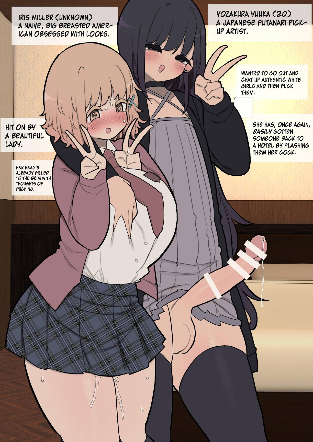 Insta-Corrupted Foreigner Fawns Upon A Handsome Futanari Girl's Dick page 2