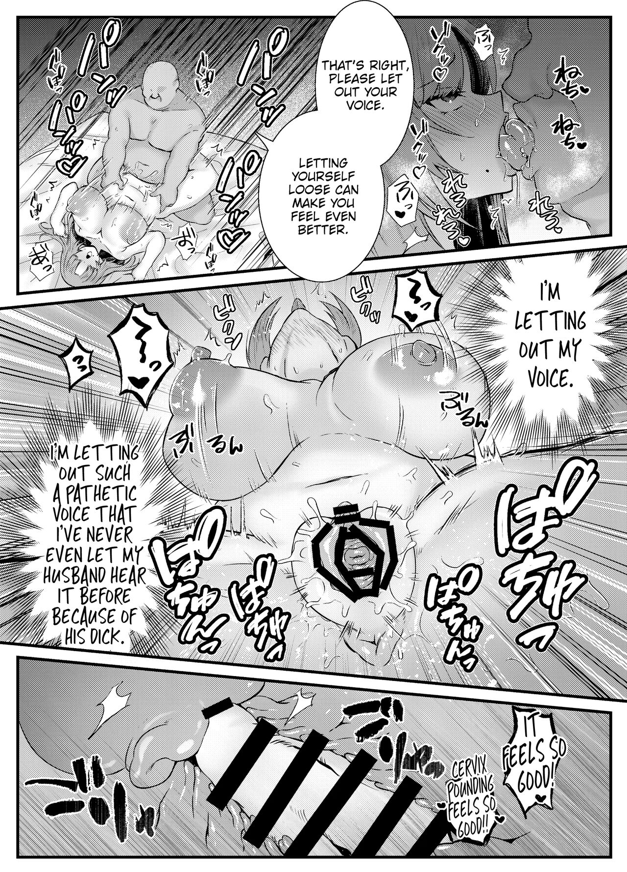 Internal Orgasm Lesson -The Housewife Took a Real, Bareback Sex Lesson with a Another man for her Husband- page 20