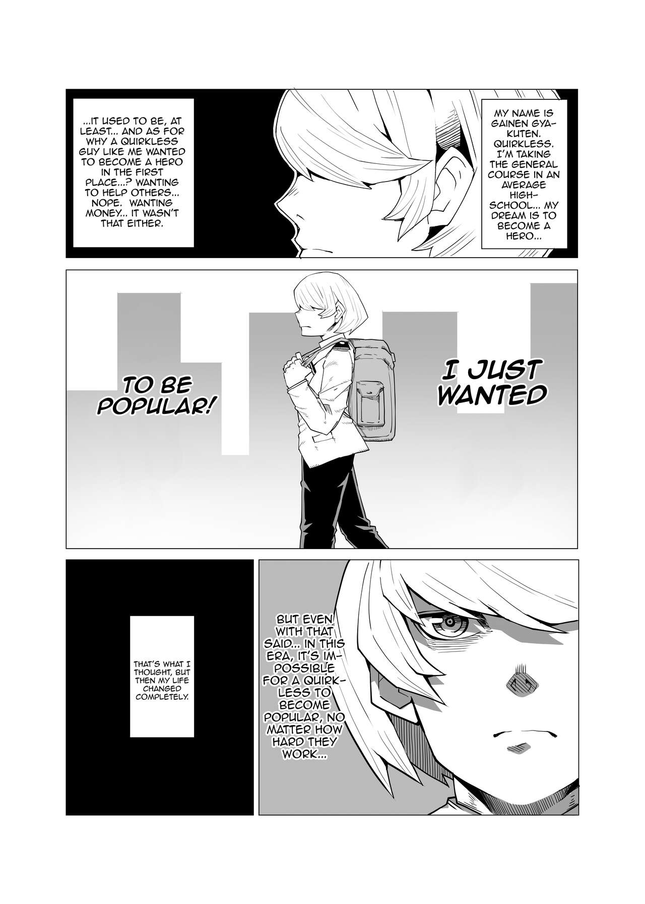 Inverted Morality Hero Academia page 1