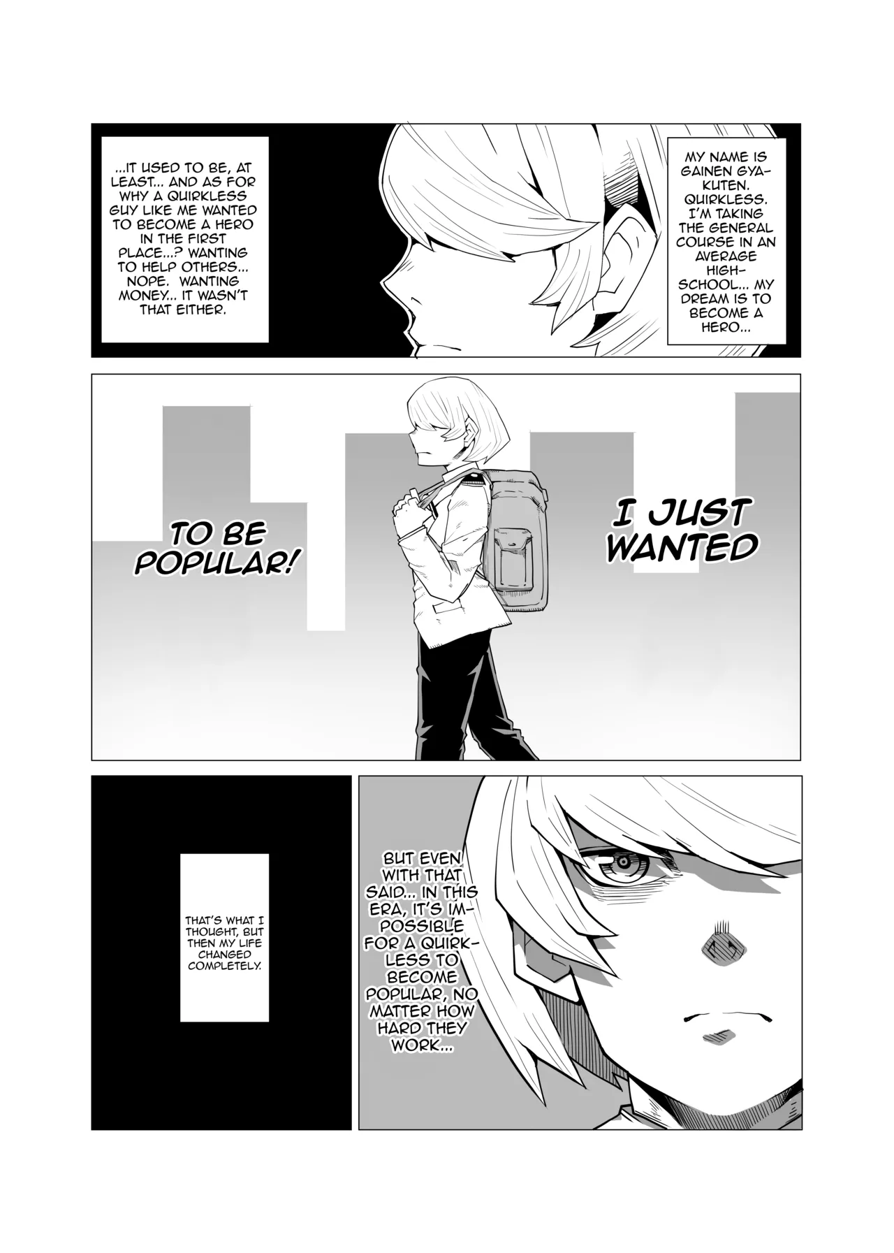 Inverted Morality Hero Academia page 1