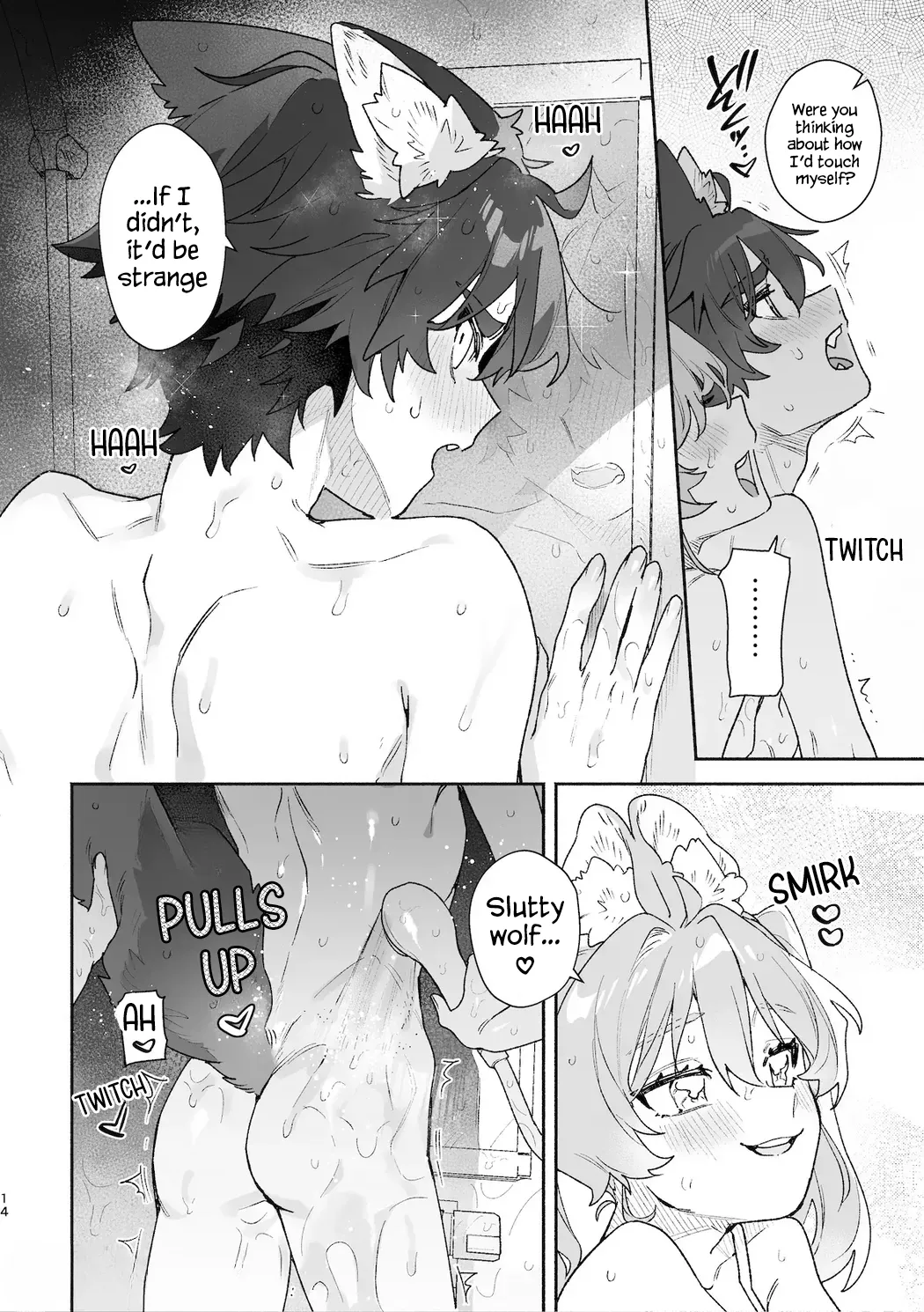 ♂ is the bottom. Rabbit-chan x Wolf-kun 2 page 16