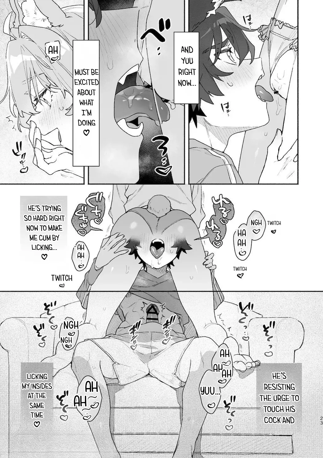 ♂ is the bottom. Rabbit-chan x Wolf-kun 2 page 25