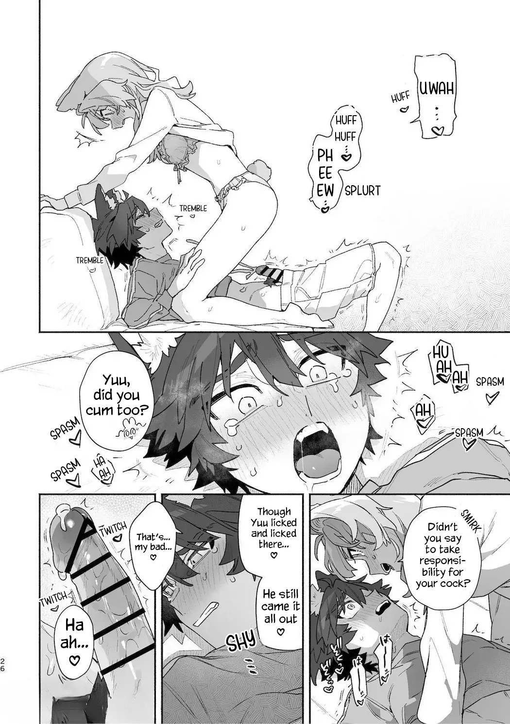 ♂ is the bottom. Rabbit-chan x Wolf-kun 2 page 28