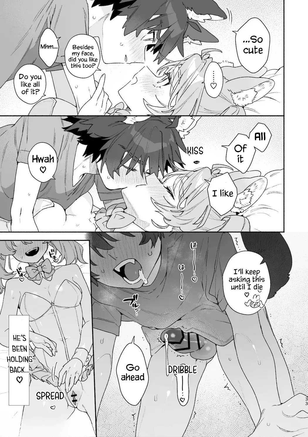 ♂ is the bottom. Rabbit-chan x Wolf-kun 2 page 35