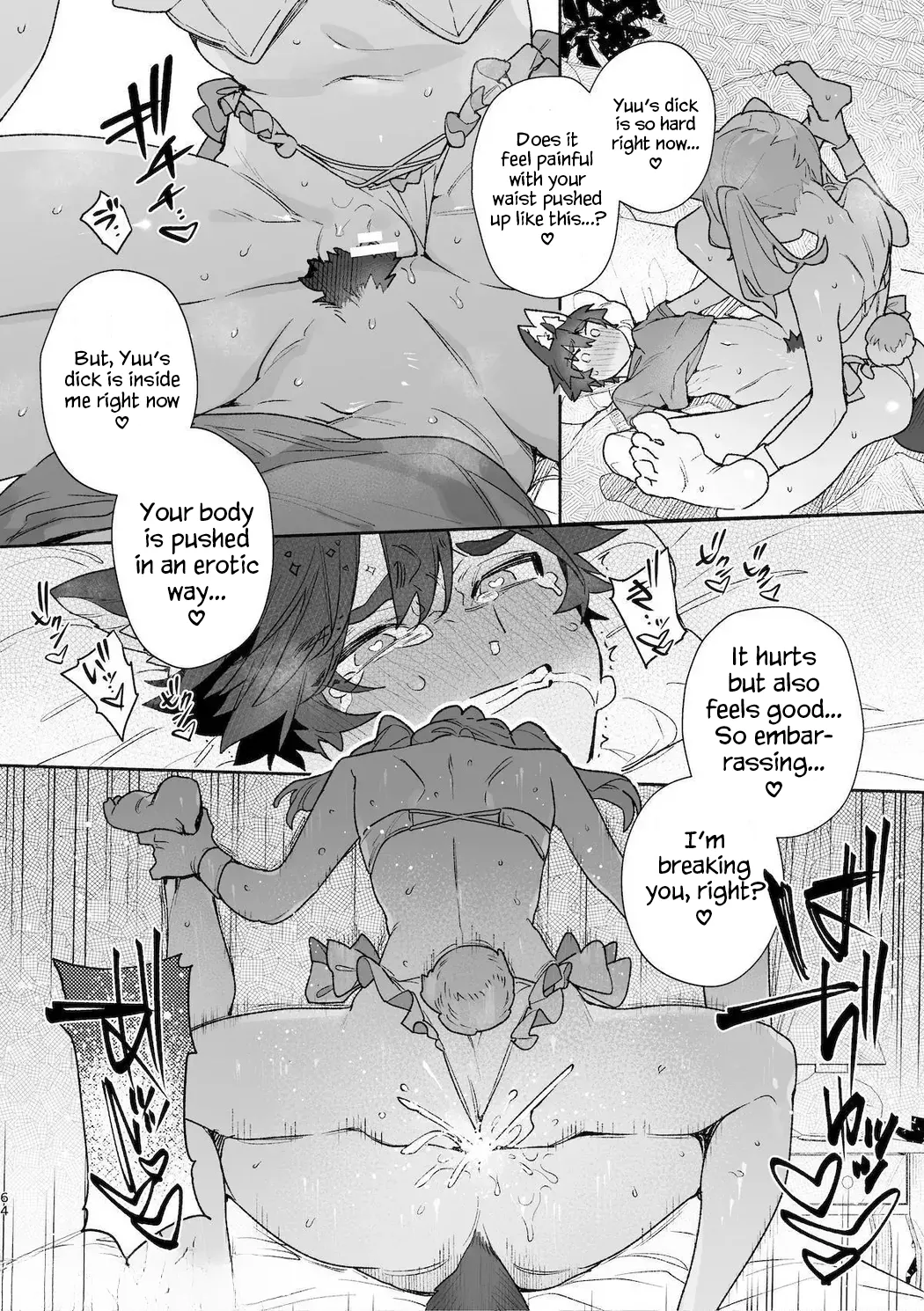 ♂ is the bottom. Rabbit-chan x Wolf-kun 2 page 66
