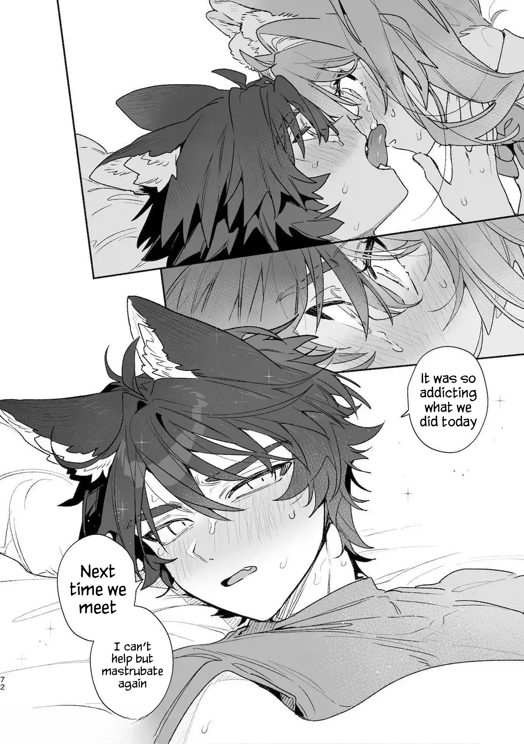 ♂ is the bottom. Rabbit-chan x Wolf-kun 2 page 74