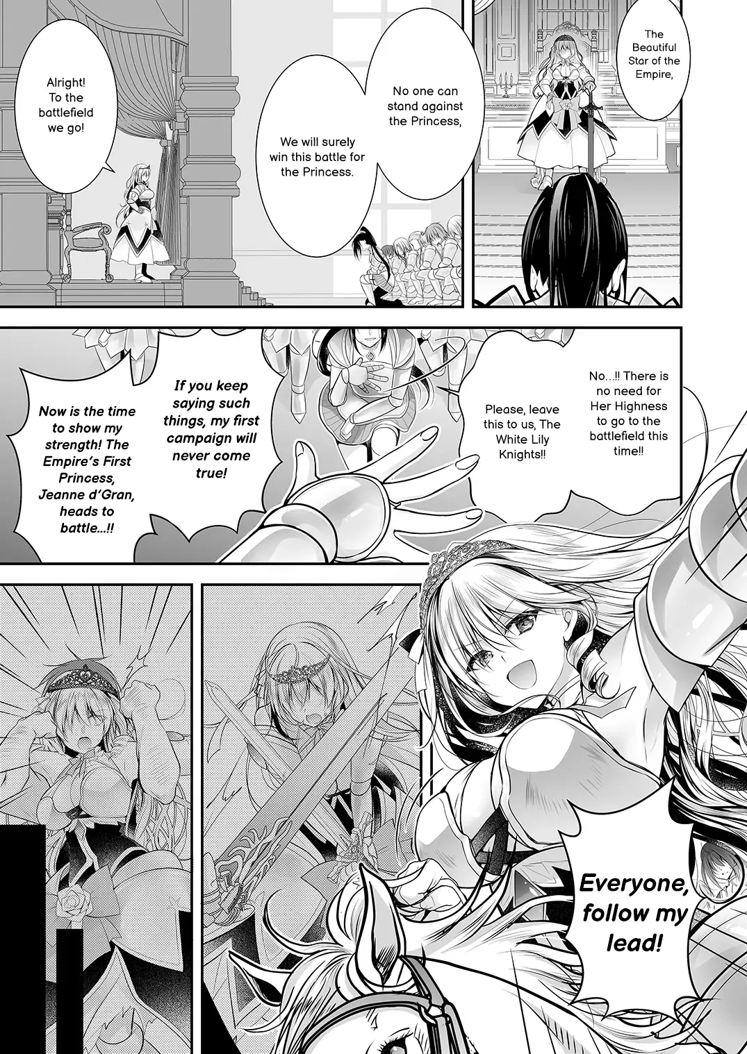 Isekai Gangrape 2 ~There is No Way A Dignified Princess Knight Succumbs to The Barbarian's Dick~ page 5