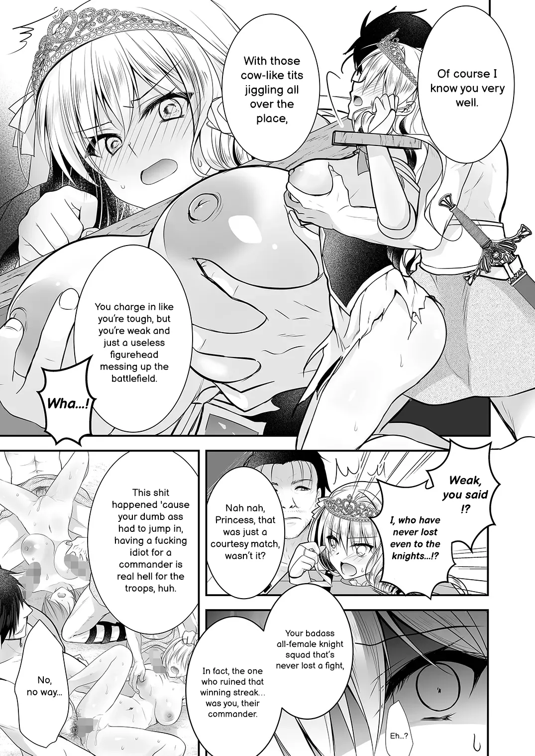 Isekai Gangrape 2 ~There is No Way A Dignified Princess Knight Succumbs to The Barbarian's Dick~ page 8