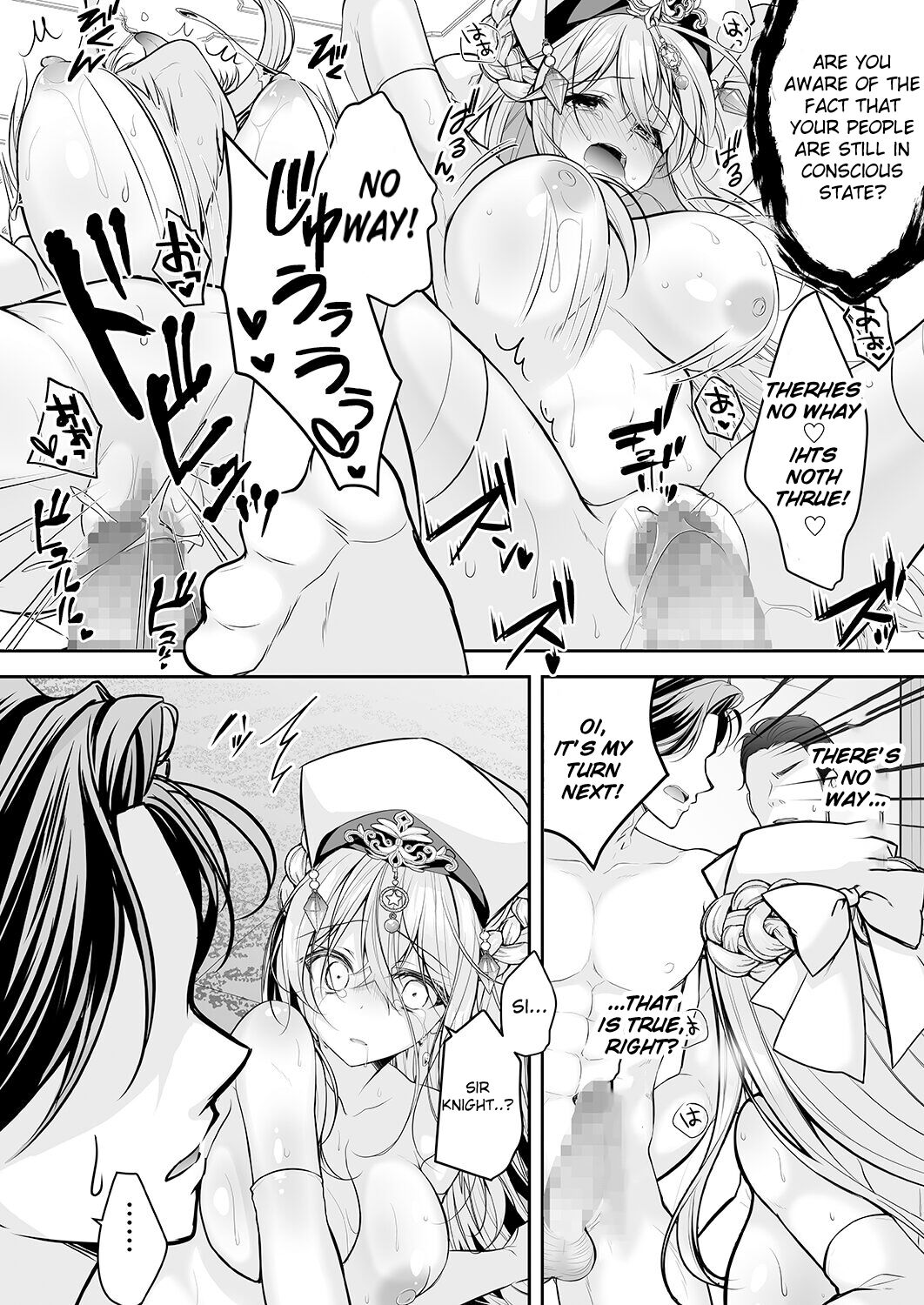 Isekai Gangrape ~brainwashed saint is happy to change her job to become a meat toilet~ page 49