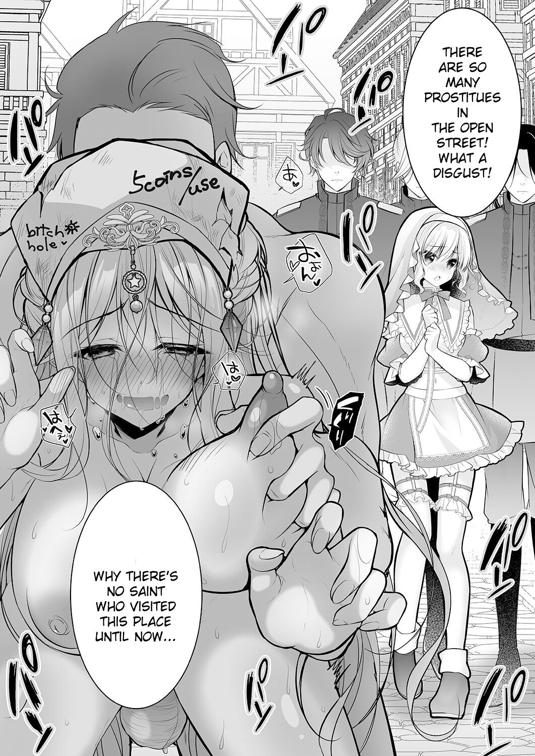 Isekai Gangrape ~brainwashed saint is happy to change her job to become a meat toilet~ page 53
