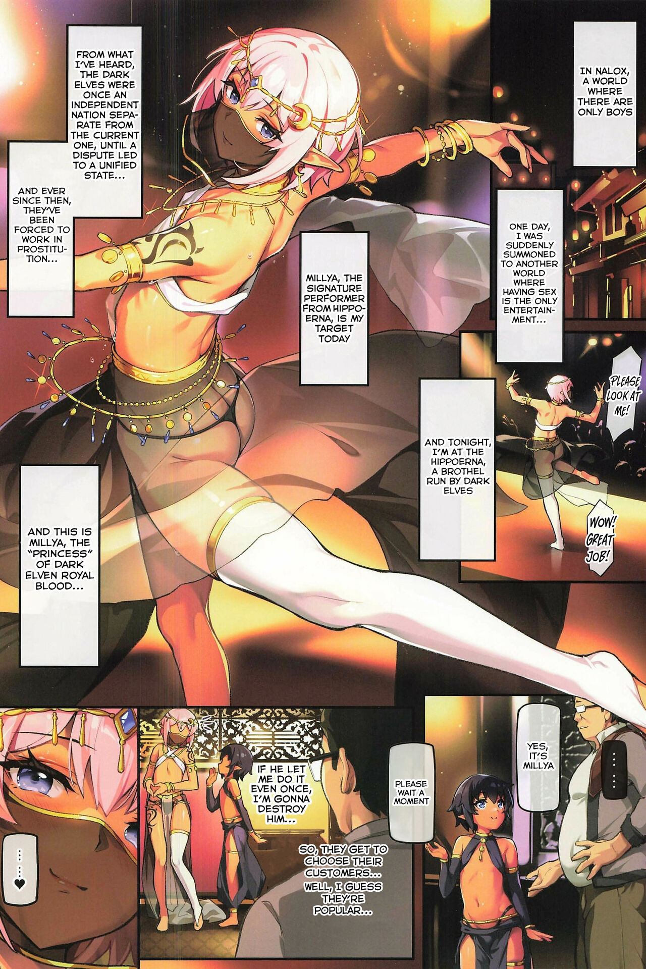 Isekai Otokonoko Odoriko Kuppuku Reido ~Shoukan ni Otosareta Takabisha Ouji wo Ore no Kyokon de Mesu Ochi Saseru~ page 3