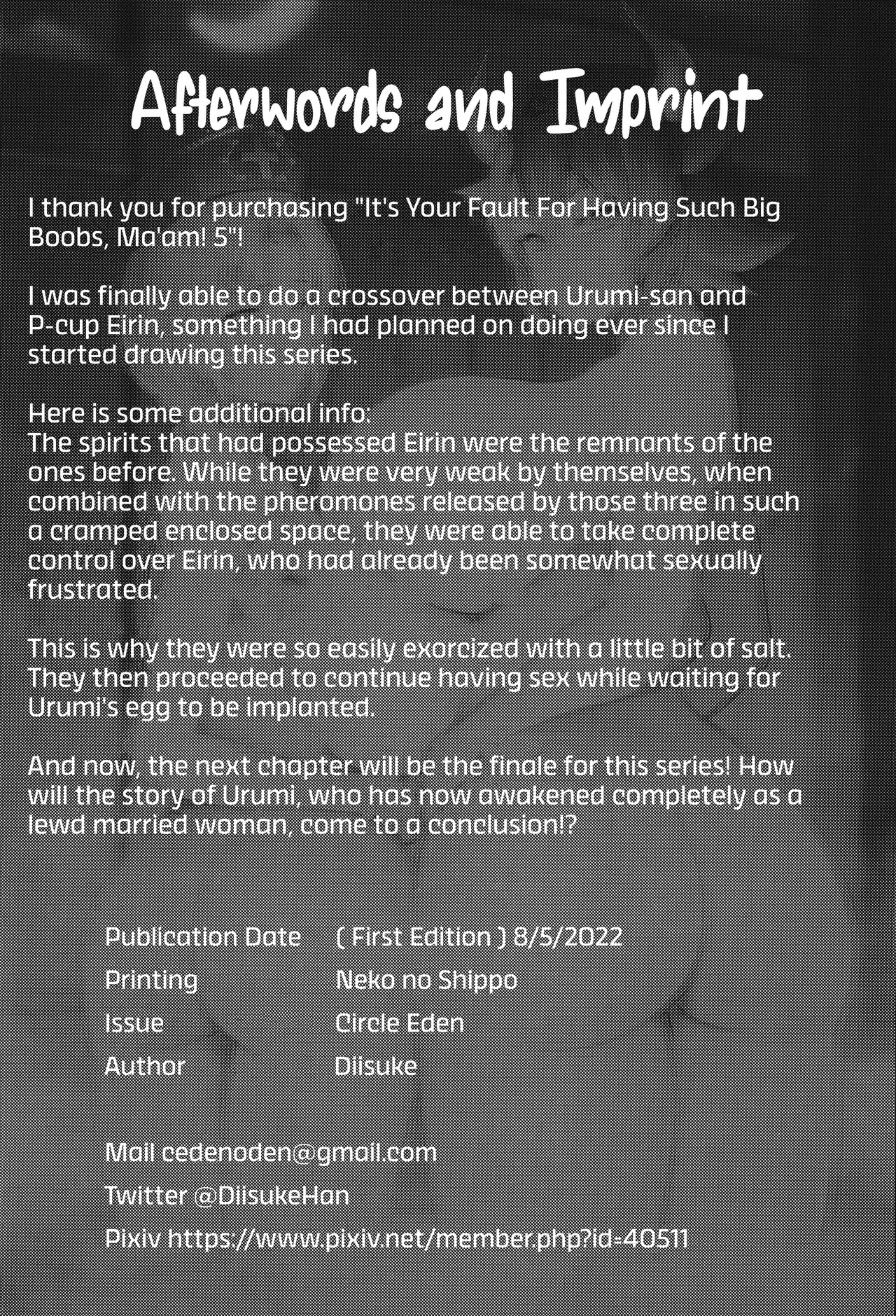 It's Your Fault for Having Such Big Boobs, Ma'am! 5 page 38