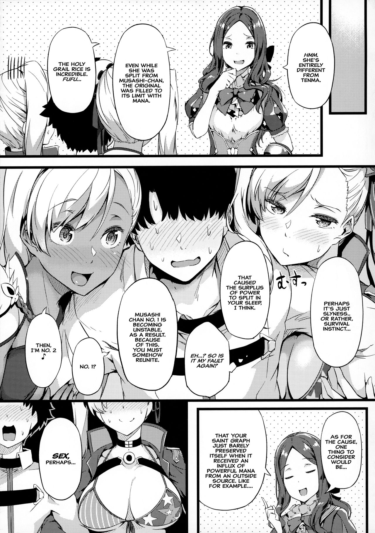 Iza Mankai! Kouhaku Yoridori Chichi Zakura page 4