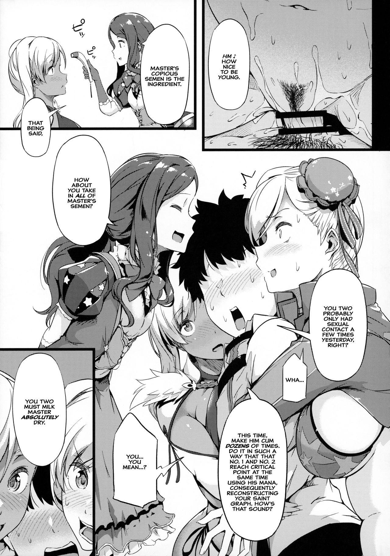Iza Mankai! Kouhaku Yoridori Chichi Zakura page 6
