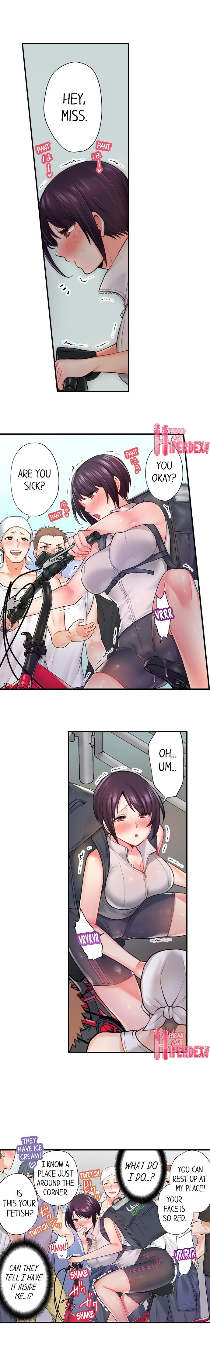 Jitensha Haitatsuin (※Rotor Souchakuchuu), Gaman Dekizu soto de Icchaimashita... page 10