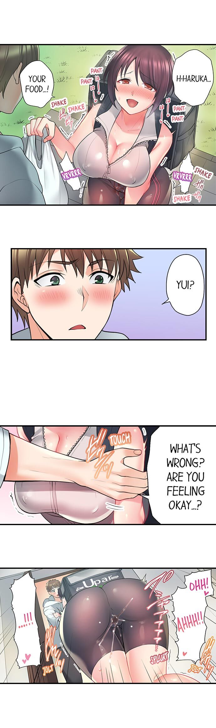 Jitensha Haitatsuin (※Rotor Souchakuchuu), Gaman Dekizu soto de Icchaimashita... page 15