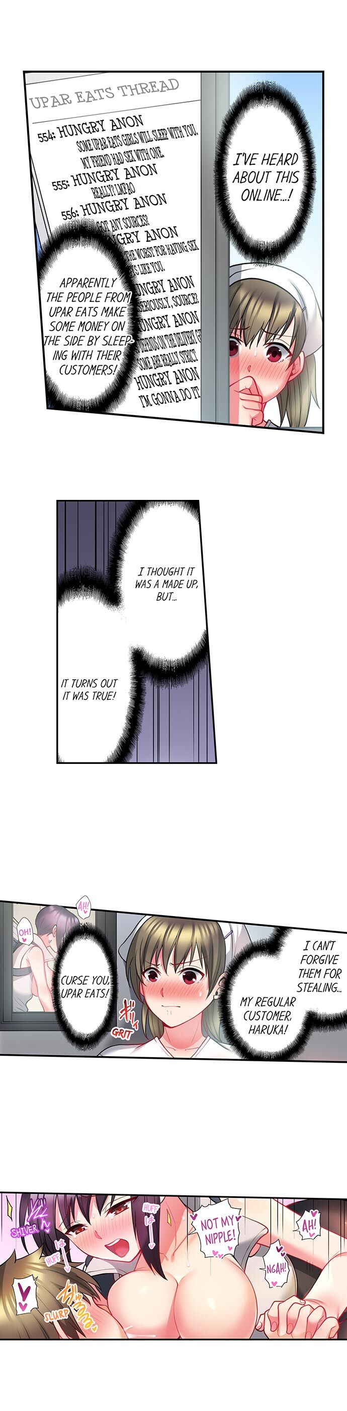 Jitensha Haitatsuin (※Rotor Souchakuchuu), Gaman Dekizu soto de Icchaimashita... page 204