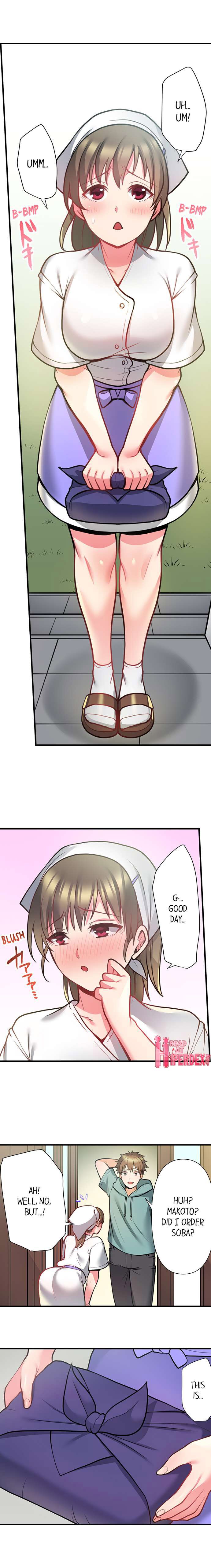 Jitensha Haitatsuin (※Rotor Souchakuchuu), Gaman Dekizu soto de Icchaimashita... page 214