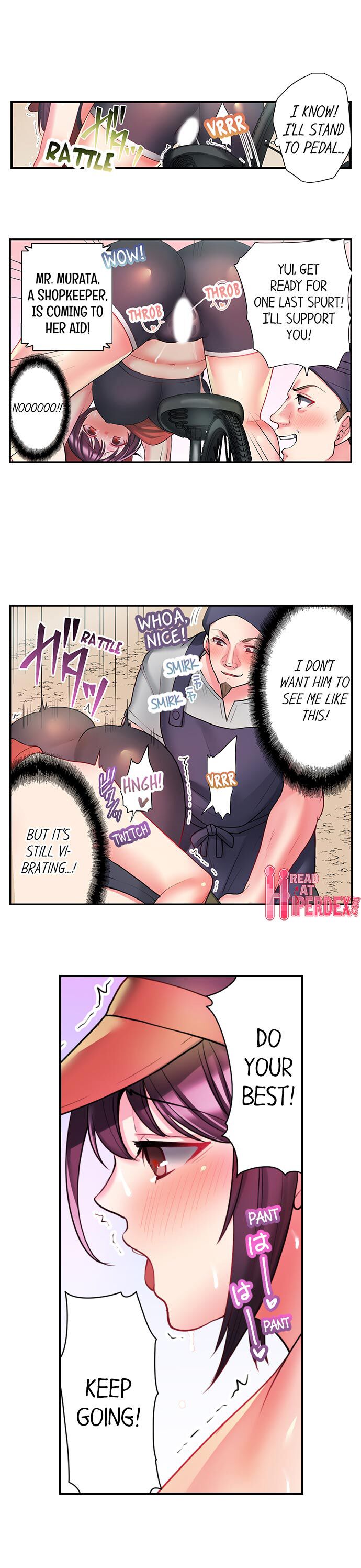 Jitensha Haitatsuin (※Rotor Souchakuchuu), Gaman Dekizu soto de Icchaimashita... page 39