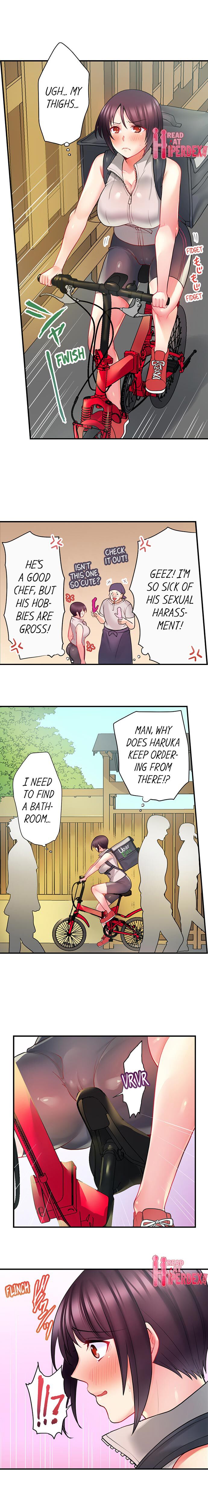 Jitensha Haitatsuin (※Rotor Souchakuchuu), Gaman Dekizu soto de Icchaimashita... page 7