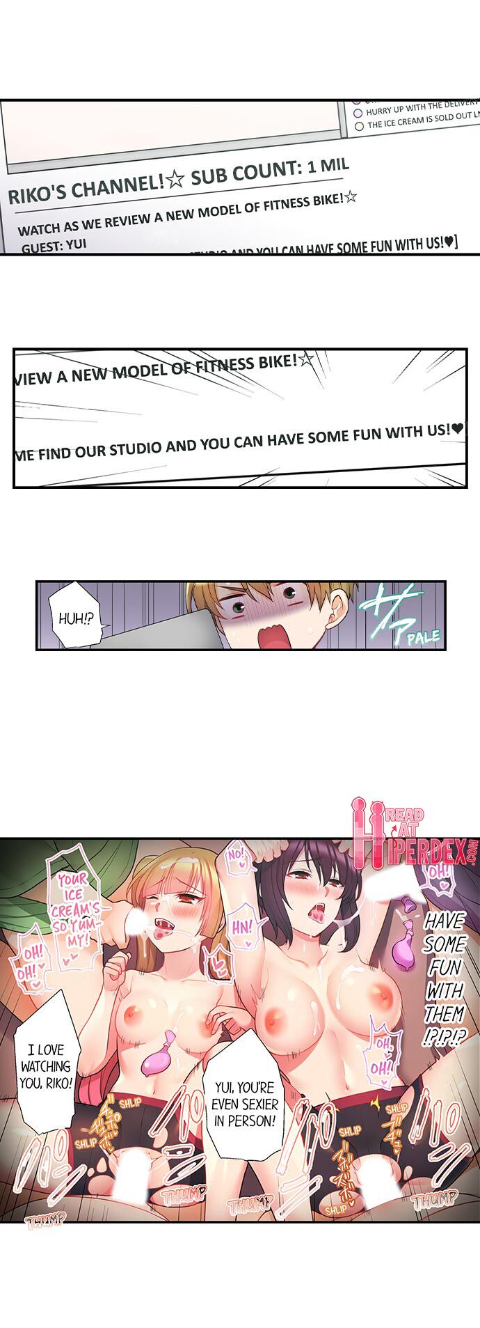 Jitensha Haitatsuin (※Rotor Souchakuchuu), Gaman Dekizu soto de Icchaimashita... page 99