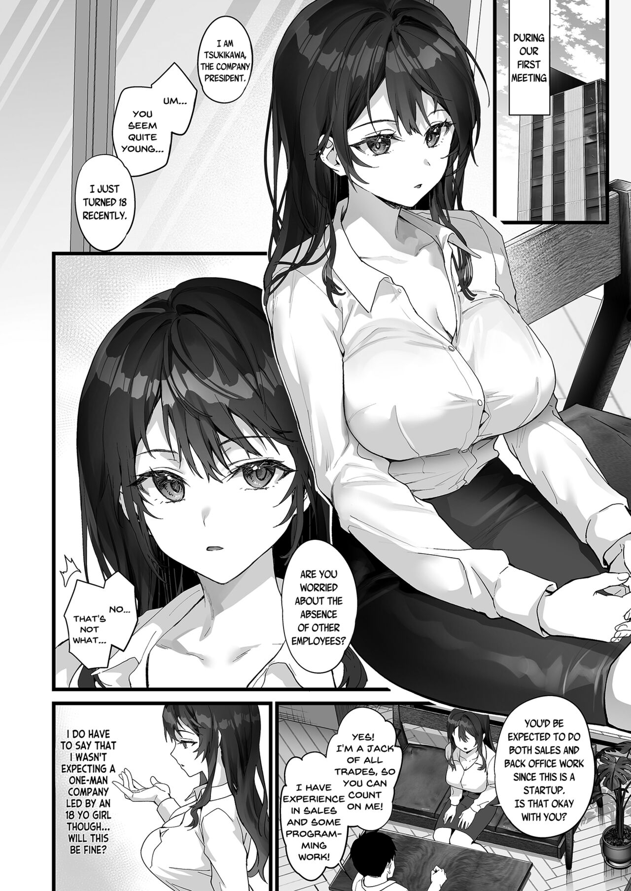 JK Chuutai Tsuyogari Shachou ga Buka no Fusei ni Make Midara ni Koshi o Furi Netoru made page 4