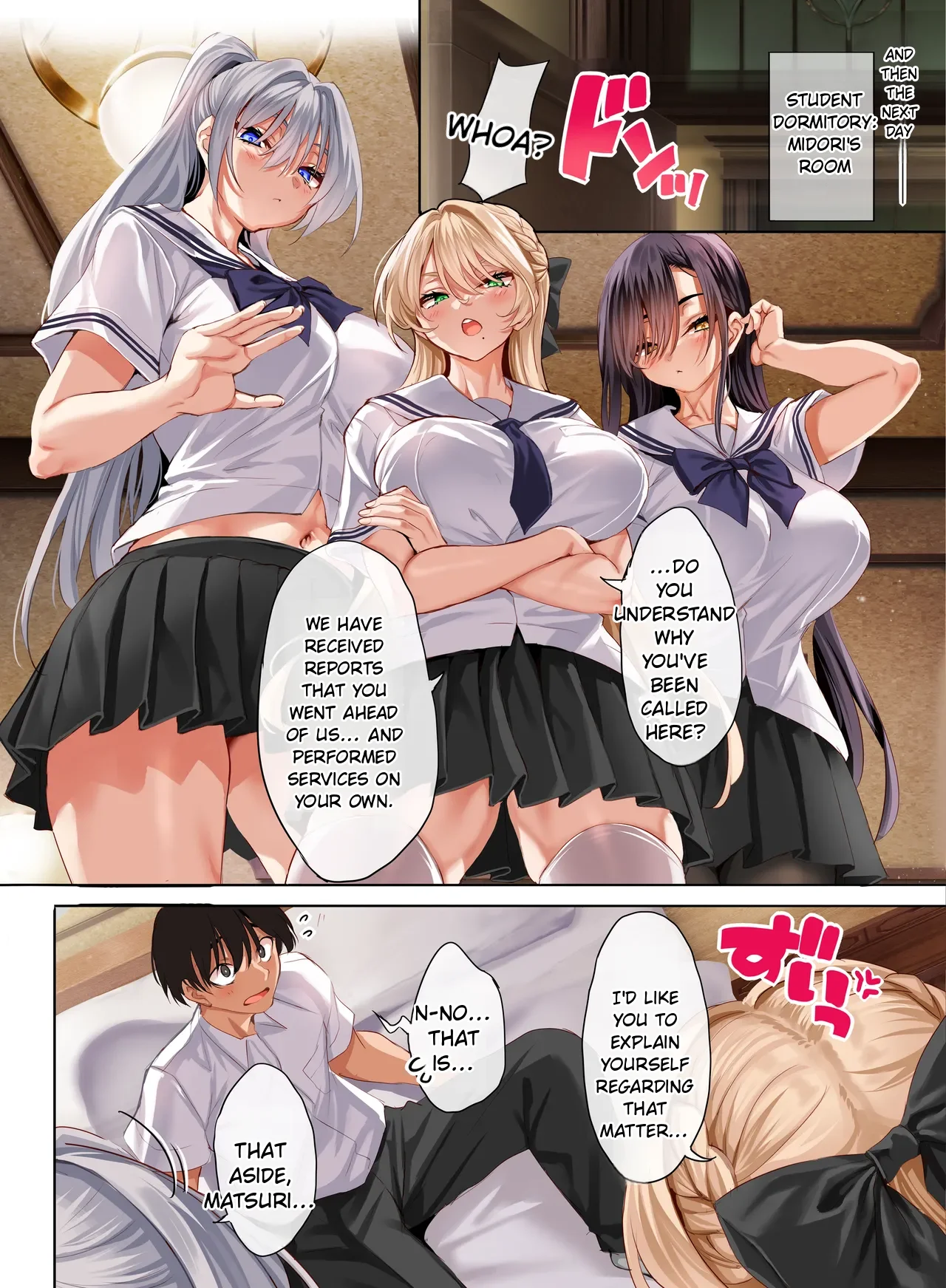 Jogakkou de Otoko Hitori na node Kousoku de Seiyoku no Hakeguchi ni Sareru Nichijou 5-Jigenme [Digital] MTL page 45