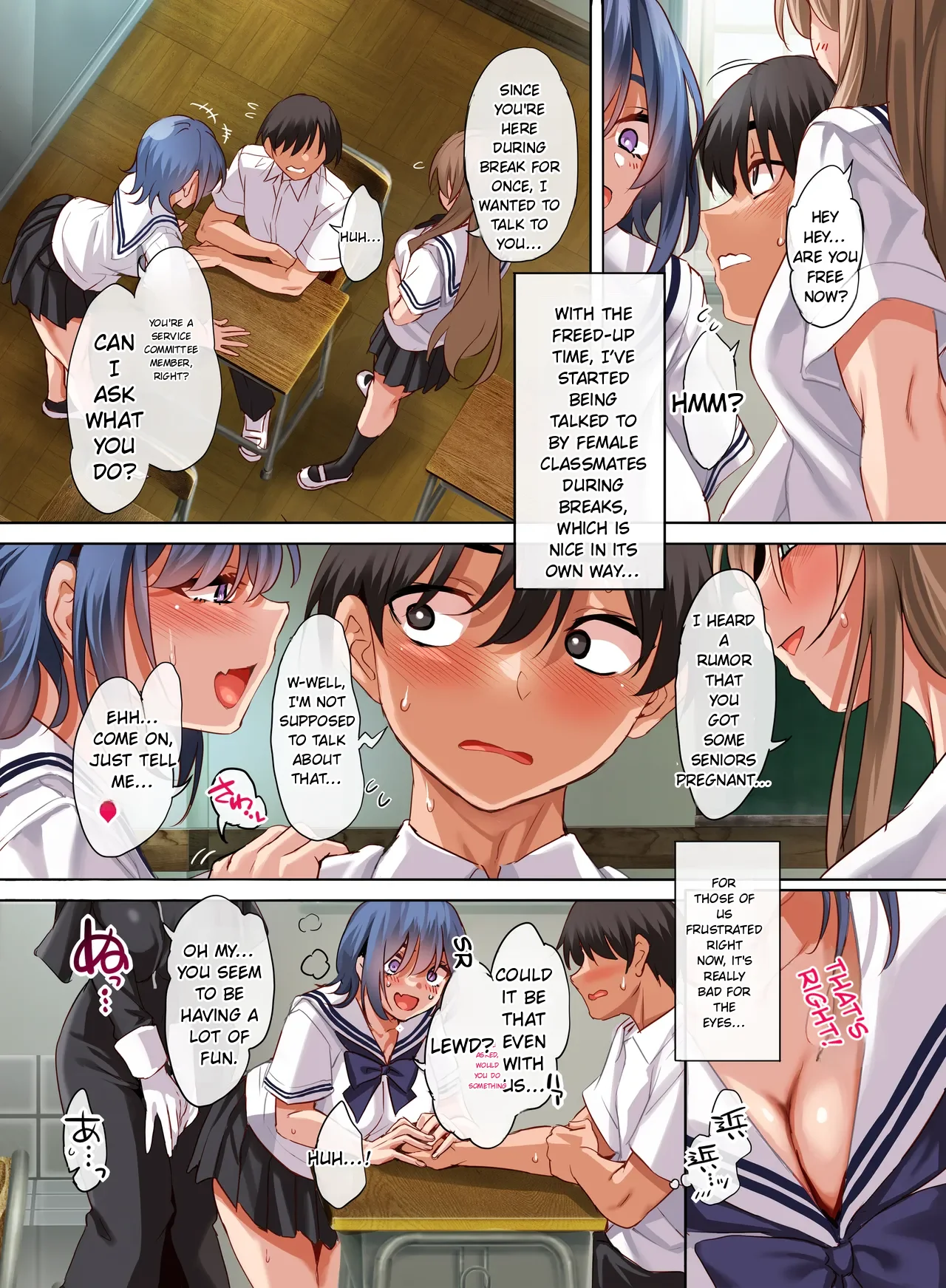 Jogakkou de Otoko Hitori na node Kousoku de Seiyoku no Hakeguchi ni Sareru Nichijou 5-Jigenme [Digital] MTL page 7