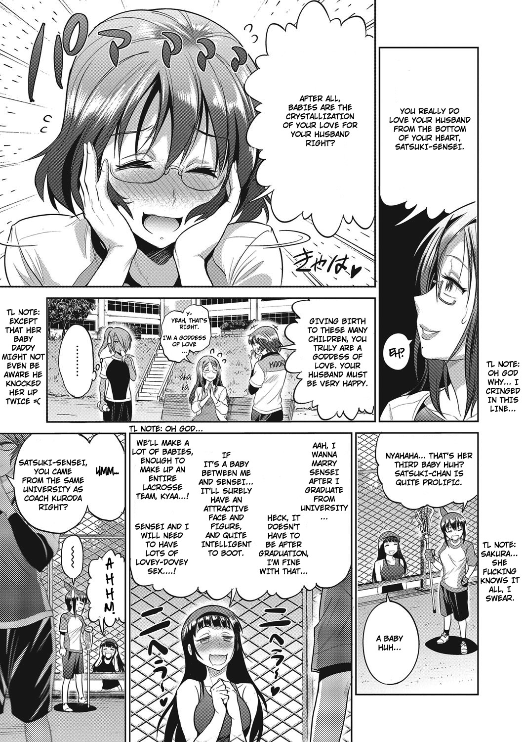 Joshi Lacu! - Girls Lacrosse Club ~2 Years Later~ Ch. 3 page 7