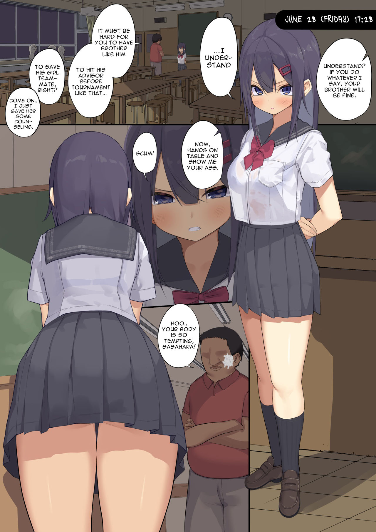 Joshi 〇〇sei wa dansei kyoushi ni NTR reru page 11