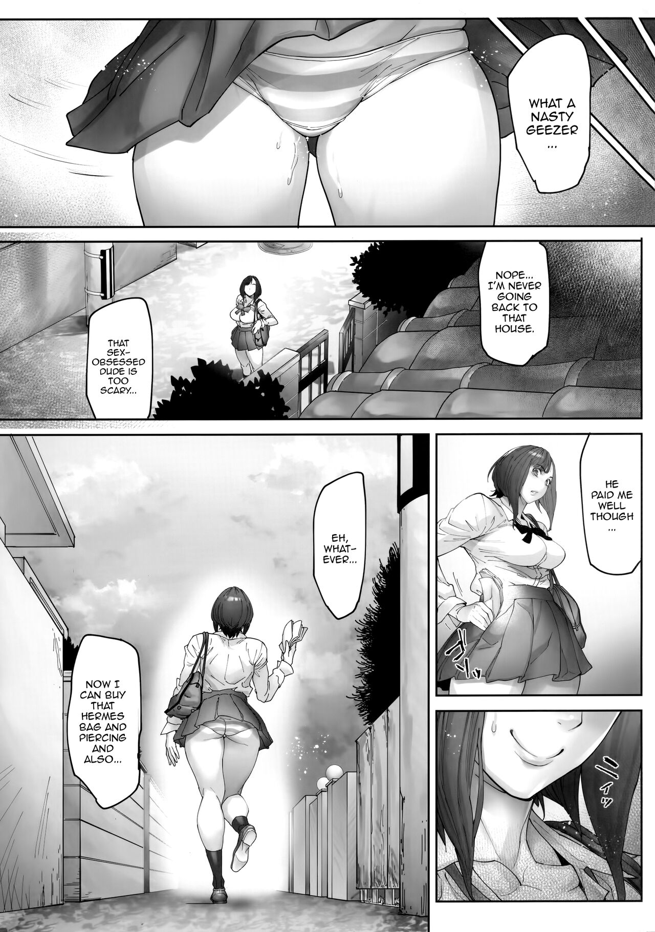 Kaigo Beit de Iroboke Jijii no Gouin na Yokkyuu to Okane no Mae ni Chitai o Sarasu JK page 18