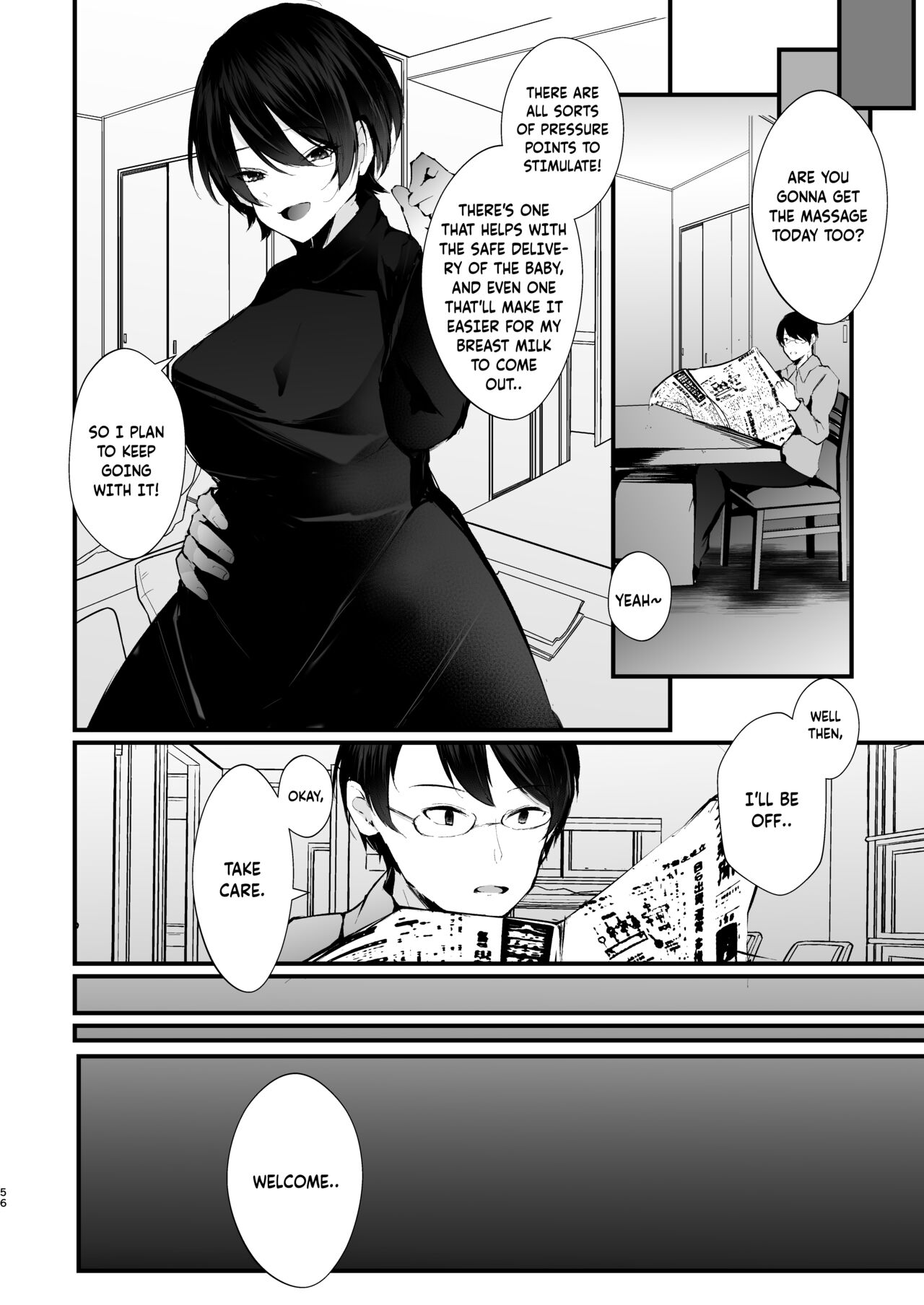 Kakkou no Rakuin ~Ninkatsu Kyonyuu Hitozuma ga Biyaku Jirashi Massage ni Kokomo mo Karada mo Ochiru made~ page 57
