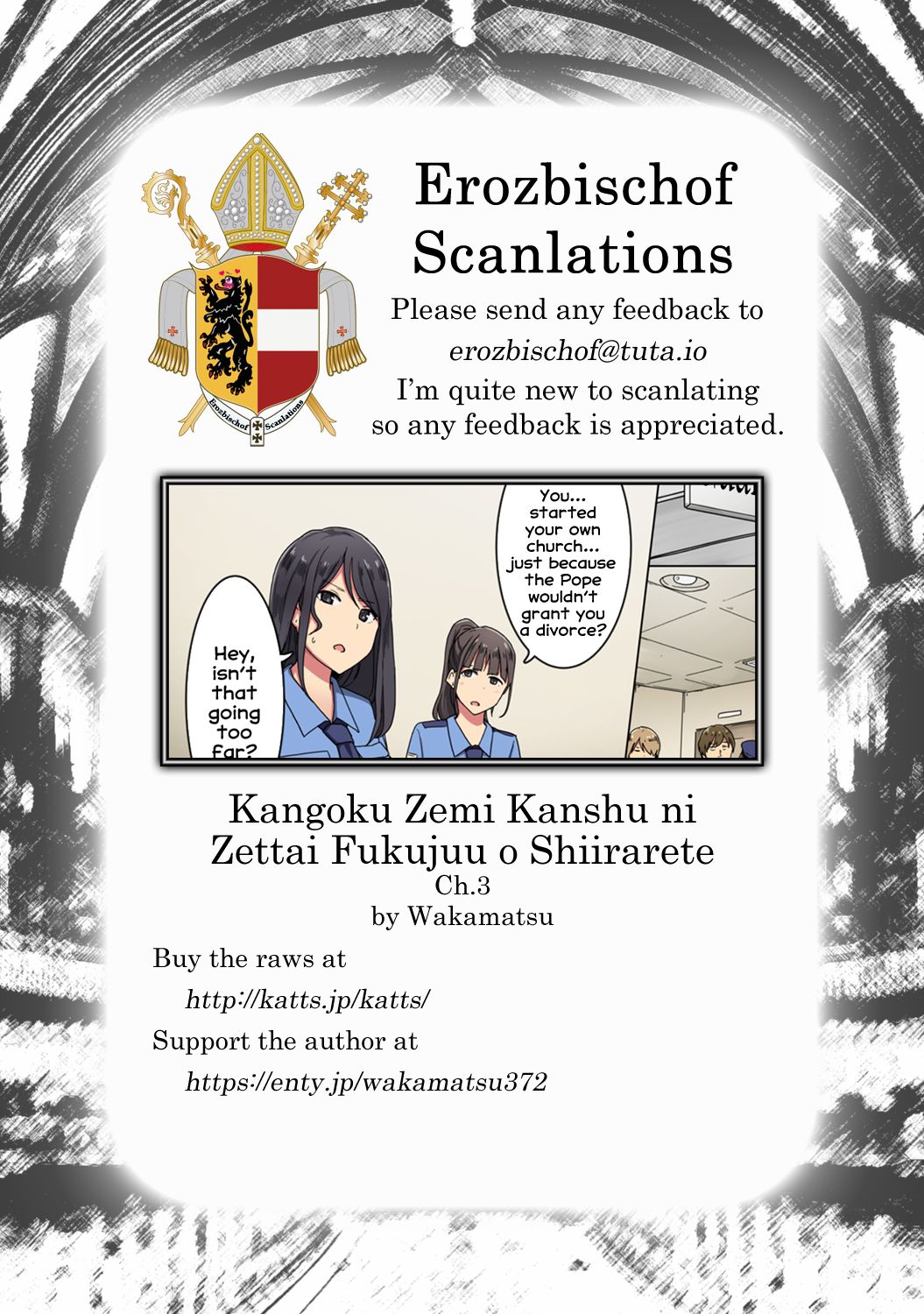 Kangoku Zemi Kanshu ni Zettai Fukujuu o Shiirarete... Ch.3 page 23