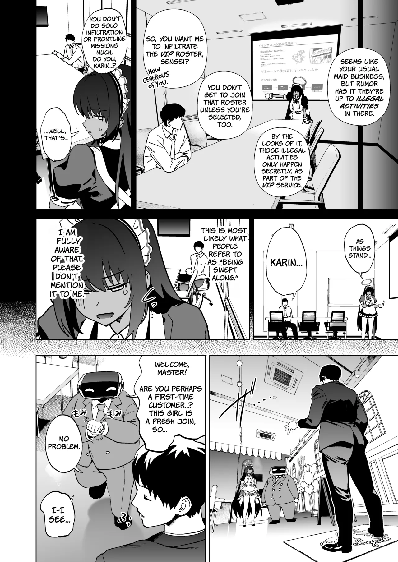 Karin's Ass In The Transparent Bunny Suit page 3
