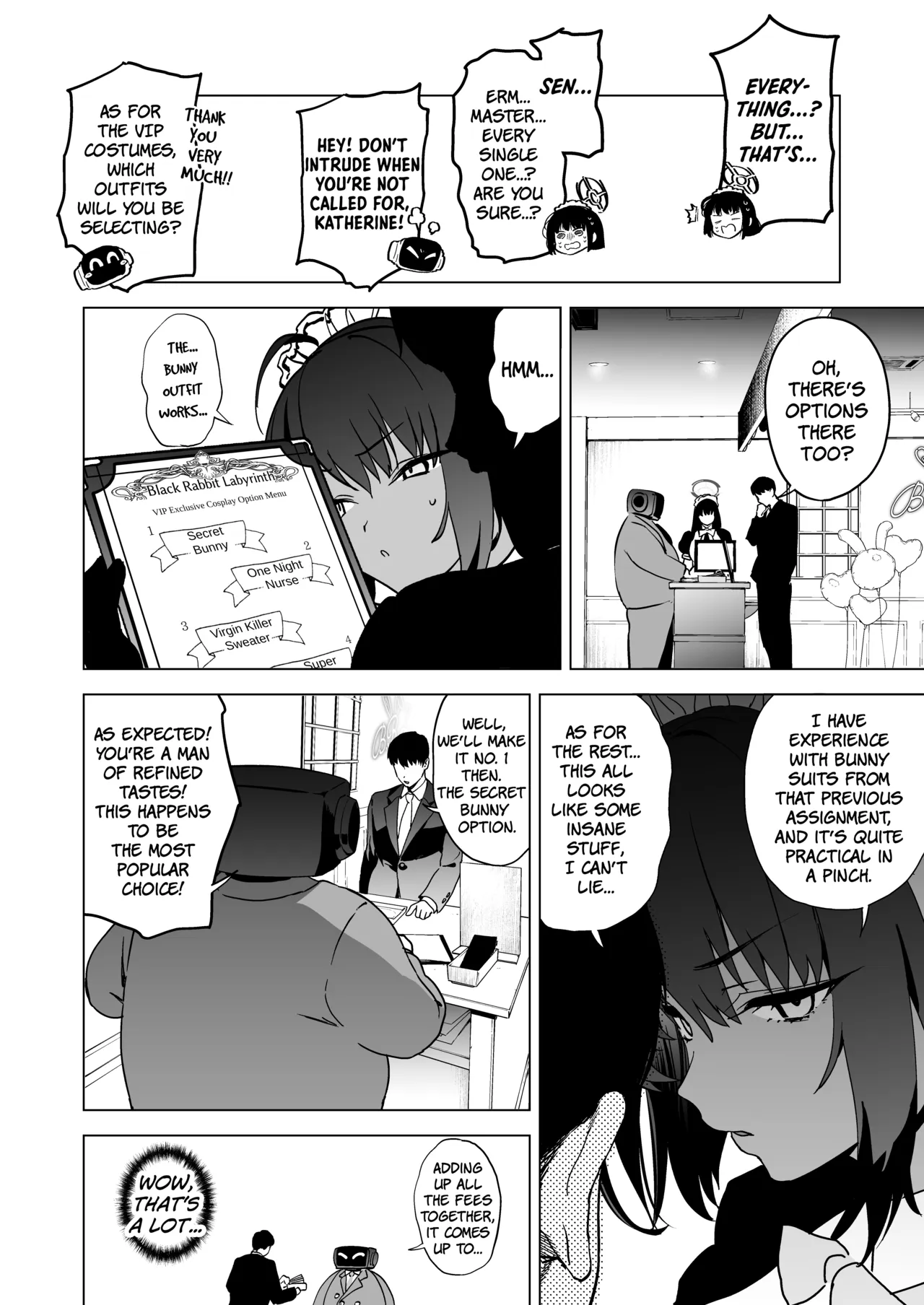 Karin's Ass In The Transparent Bunny Suit page 5