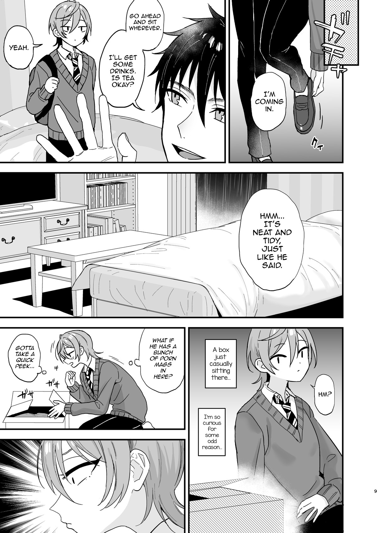 Kawaii ni Yowai Inkya Danshi ga Mesu Ochi suru made Zenpen page 8
