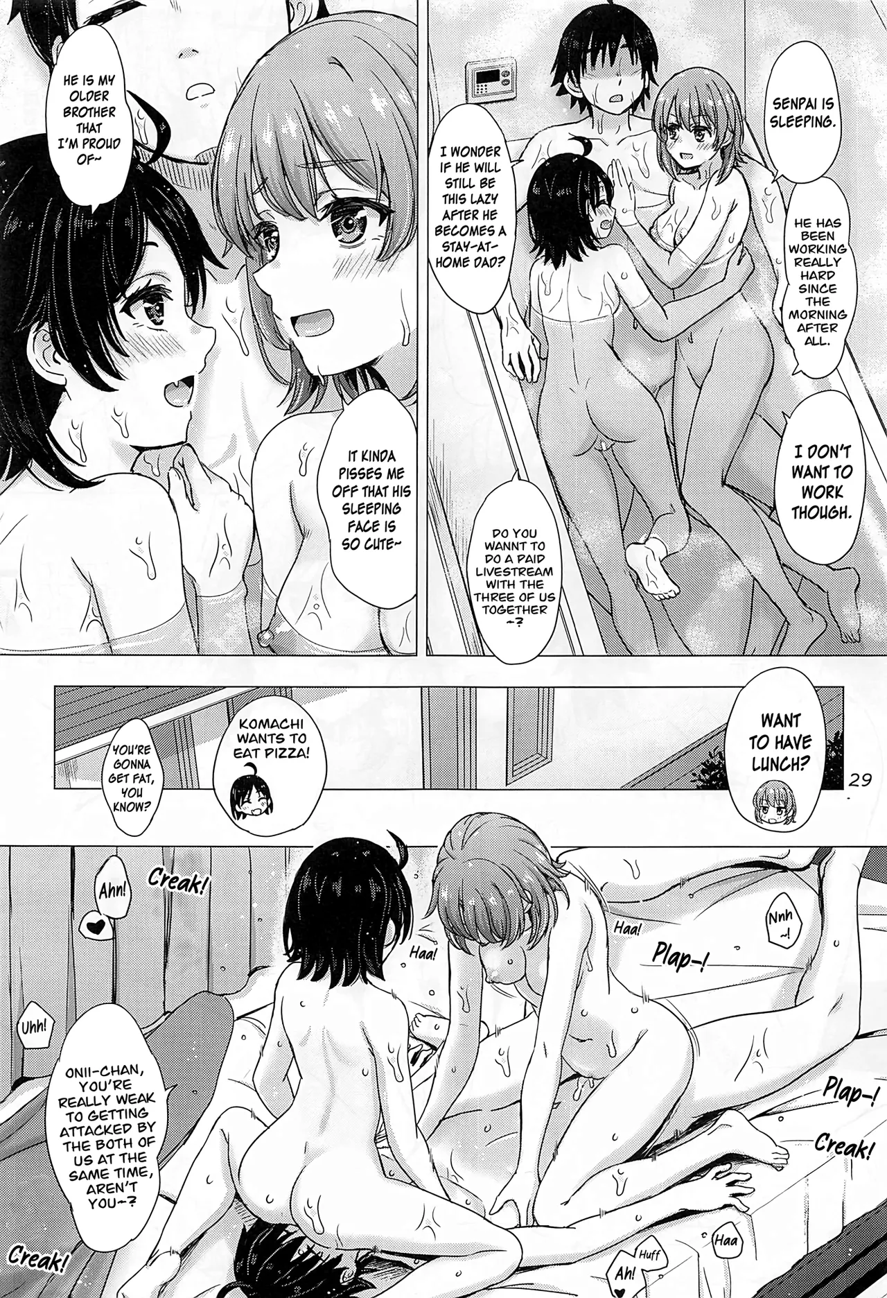 Kawaii Ore no Imouto to Kouhai ga Sasotte Kuru. - Komachi & Iroha always have sex with hachiman. page 28
