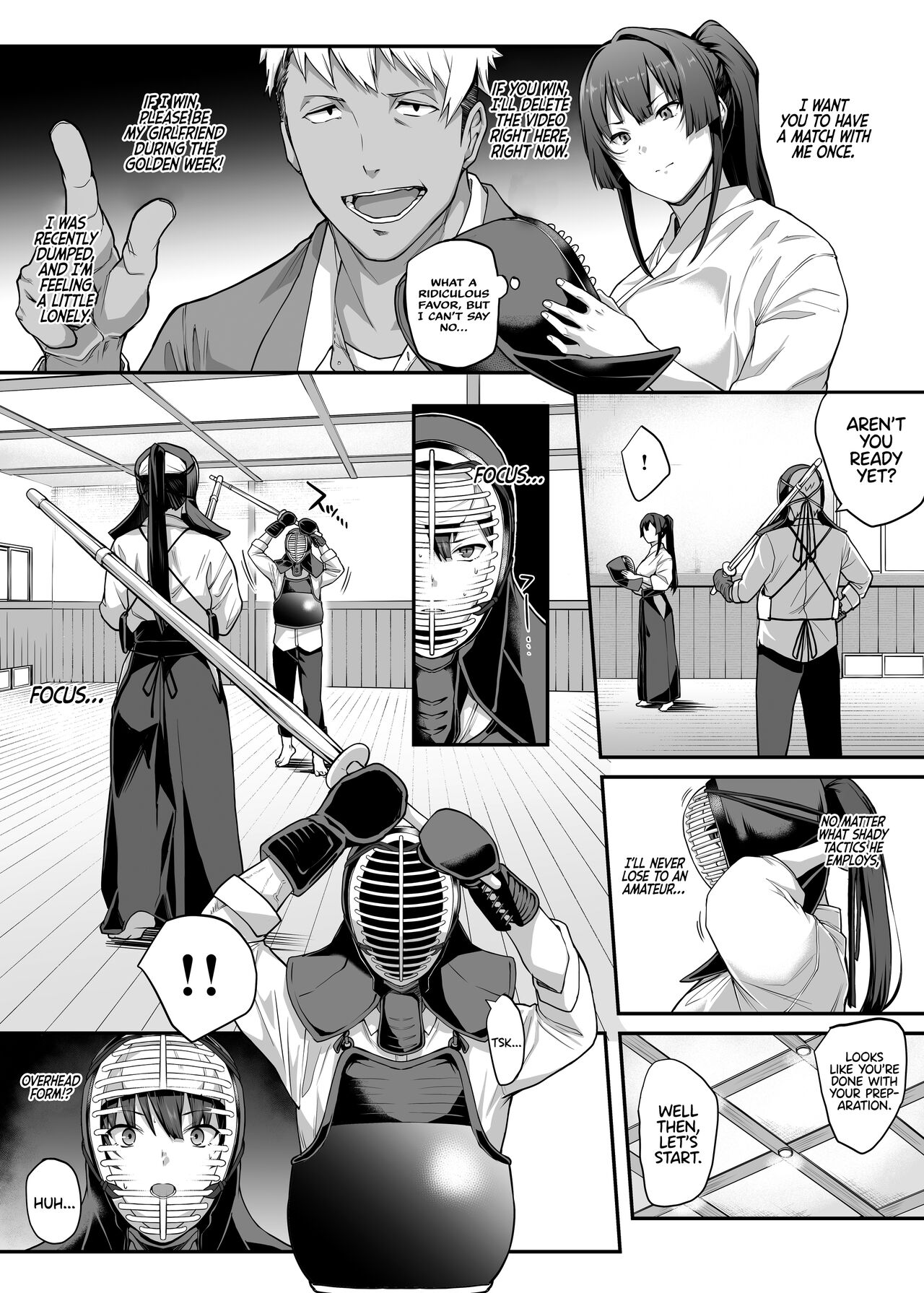 Kendoubu Shushou de Osananajimi no Bijin de Tsuyoi Boku no Kanojo ga, Charao ni Assari Otosareru Wake ga Nai page 17