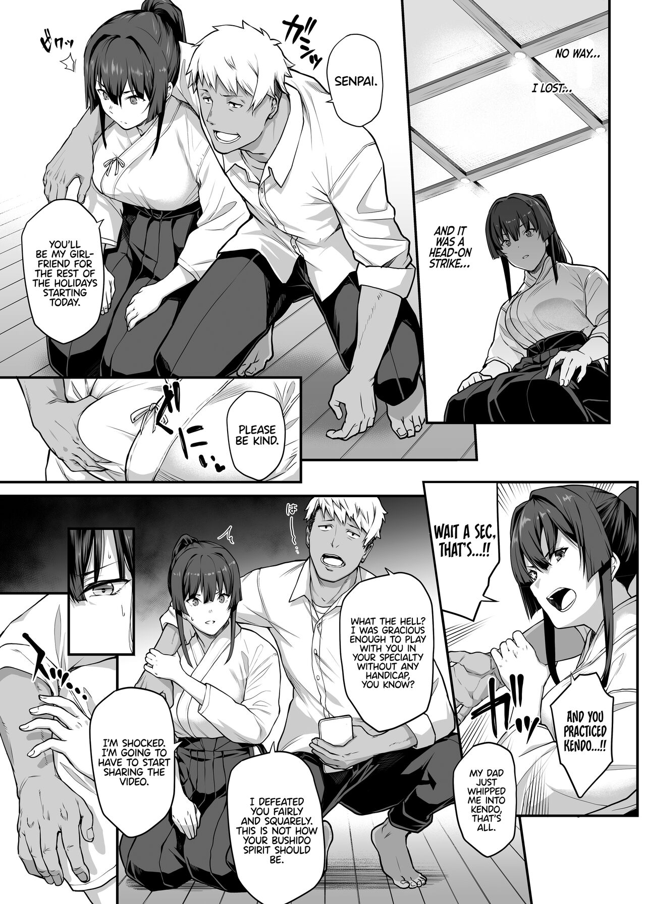 Kendoubu Shushou de Osananajimi no Bijin de Tsuyoi Boku no Kanojo ga, Charao ni Assari Otosareru Wake ga Nai page 19