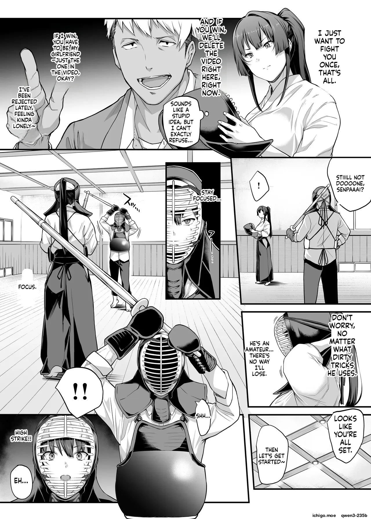 Kendoubu Shushou de Osananajimi no Bijin de Tsuyoi Boku no Kanojo ga, Charao ni Assari Otosareru Wake ga Nai page 17