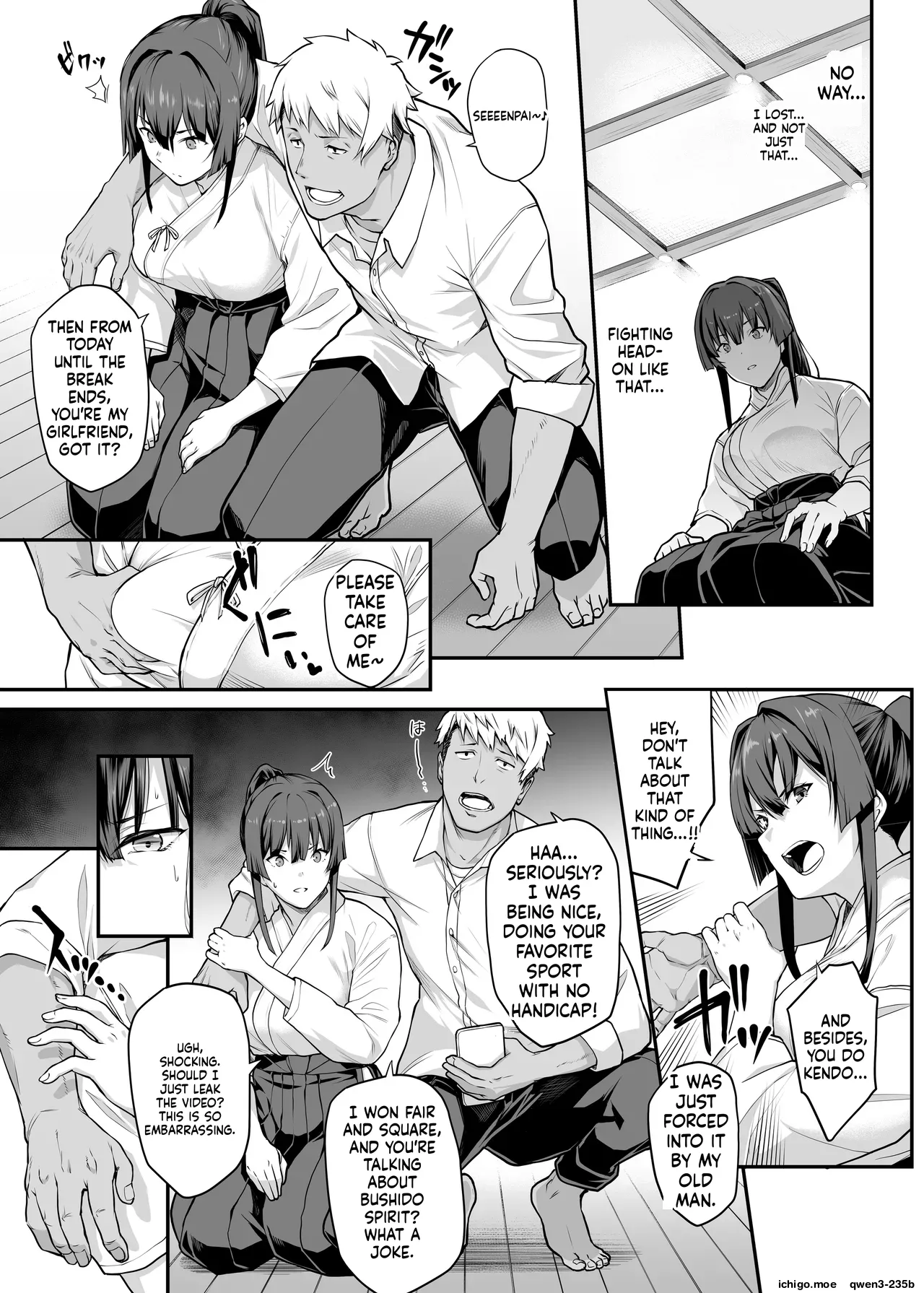 Kendoubu Shushou de Osananajimi no Bijin de Tsuyoi Boku no Kanojo ga, Charao ni Assari Otosareru Wake ga Nai page 19